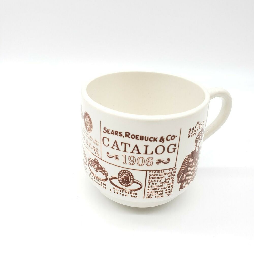 (1) Vintage 1906 Sears Catalog Advertisements Coffee Tea Mug Cup Replacement
